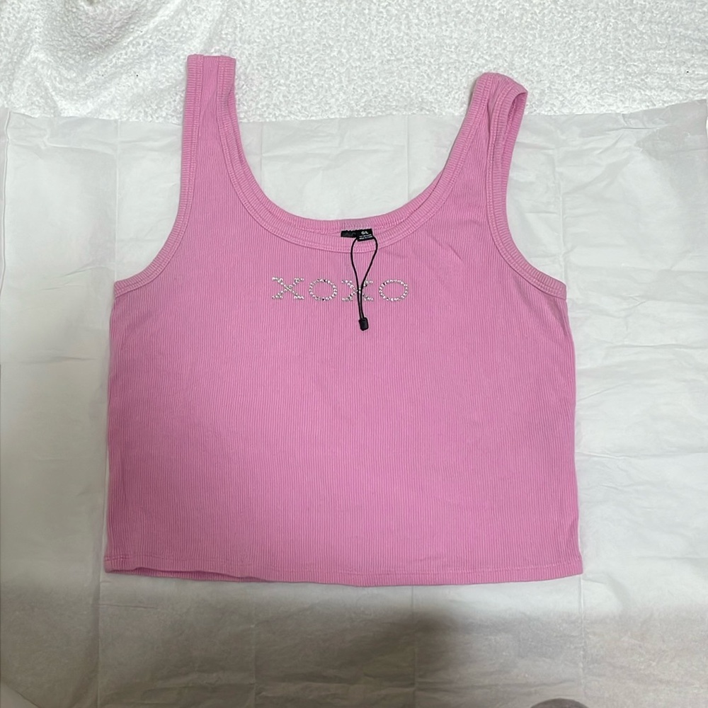 Garage pink tank top
